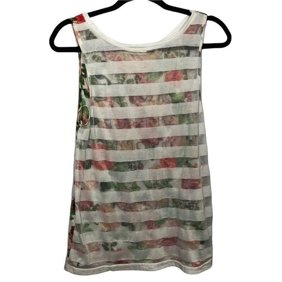 Minkpink Floral Tank Sleeveless Crew Neck Top - Picture 2 of 5